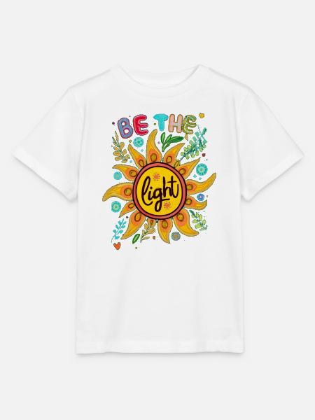 Be the Light - Stanley/Stella Kinder T-Shirt MINI CREATOR  - Weiß