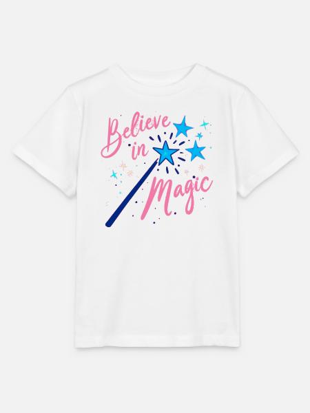 Believe in Magic - Stanley/Stella Kinder T-Shirt MINI CREATOR  - Weiß