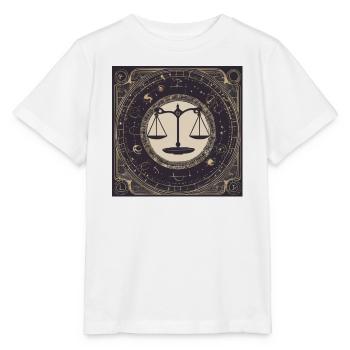 Zodiac Libra - Stanley/Stella Kinder T-Shirt MINI CREATOR  - Weiß - Vorne - Maike (125cm)