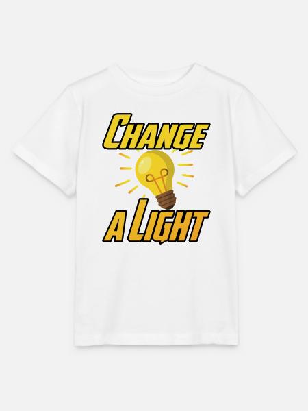 Change a Light - Stanley/Stella Kinder T-Shirt MINI CREATOR - Weiß