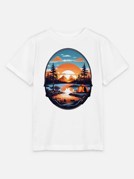 Camping Zeit - Stanley/Stella Kinder T-Shirt MINI CREATOR - Weiß