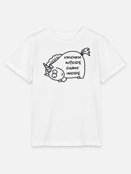 unicornoutsidechaosinside - Stanley/Stella Kinder T-Shirt MINI CREATOR - Weiß