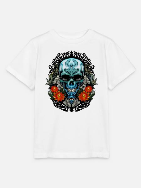Toller Schädel - Stanley/Stella Kinder T-Shirt MINI CREATOR - Weiß