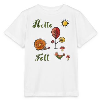 Hello Fall - Stanley/Stella Kinder T-Shirt MINI CREATOR  - Weiß - Vorne - Maike (125cm)