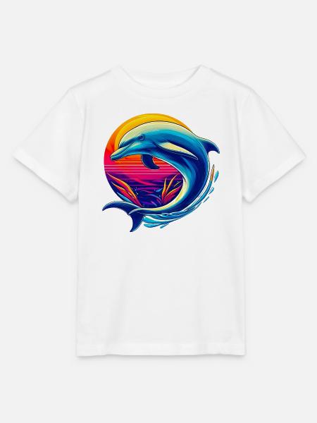 Delfin - Stanley/Stella Kinder T-Shirt MINI CREATOR  - Weiß