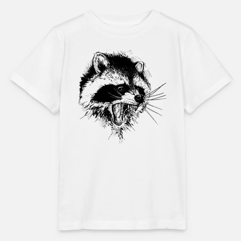 Waschbär - Stanley/Stella Kinder T-Shirt MINI CREATOR  - Weiß
