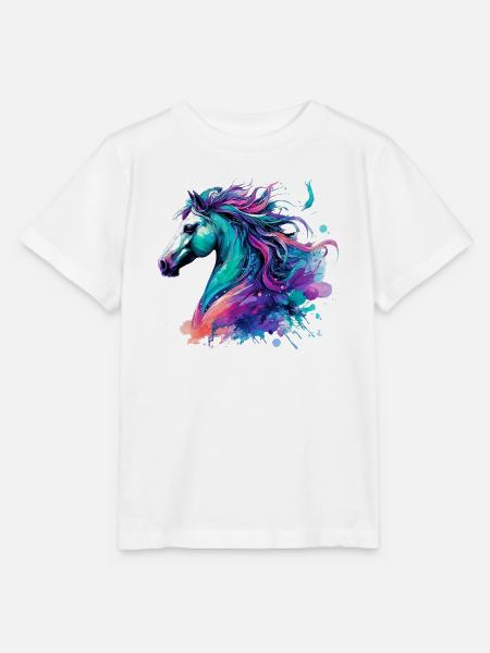 Pferd - Stanley/Stella Kinder T-Shirt MINI CREATOR - Weiß