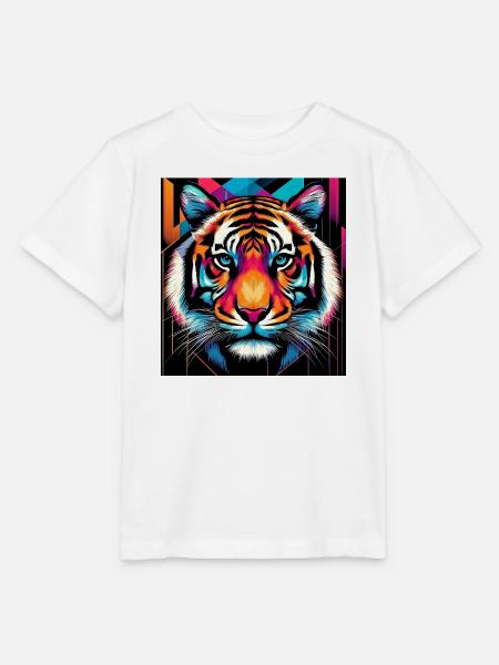 Tiger - Stanley/Stella Kinder T-Shirt MINI CREATOR - Weiß