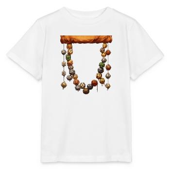 Large Necklace of Role-Playing Dice W20 - Stanley/Stella MINI CREATOR Kids’ T-Shirt - white - Front - Maike (125cm)