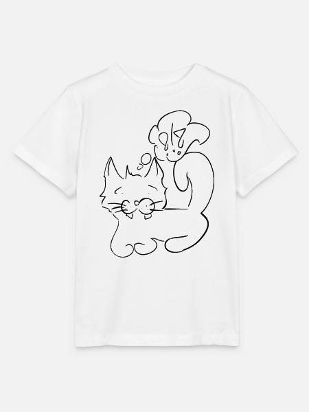 Katze - Stanley/Stella Kinder T-Shirt MINI CREATOR - Weiß