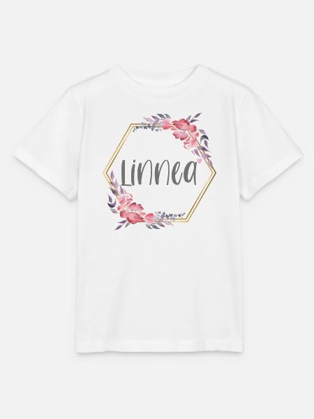 Linnea Mädchen Name Baby Geschenk - Stanley/Stella Kinder T-Shirt MINI CREATOR - Weiß