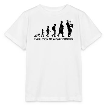 Development of a saxophonist - Stanley/Stella MINI CREATOR Kids’ T-Shirt - white - Front - Maike (125cm)