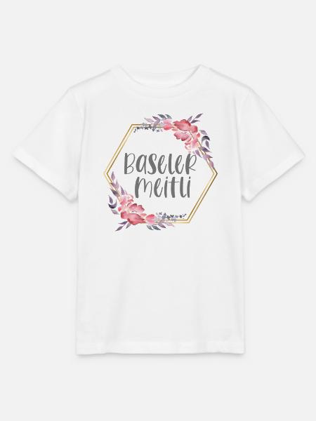 Schweiz Basel Mädchen Heimat Geschenk - Stanley/Stella Kinder T-Shirt MINI CREATOR - Weiß