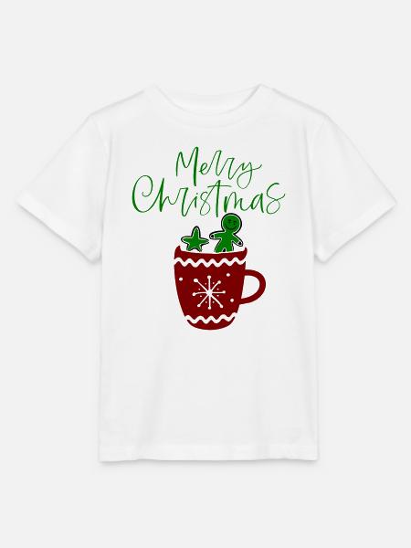 Merry Christmas, Plätzchen - Stanley/Stella Kinder T-Shirt MINI CREATOR - Weiß