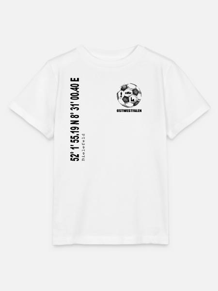 Koordinaten Bielefeld - Stanley/Stella Kinder T-Shirt MINI CREATOR  - Weiß