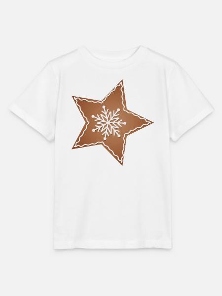 schöner Lebkuchen Stern für Weihnachten - Stanley/Stella Kinder T-Shirt MINI CREATOR  - Weiß