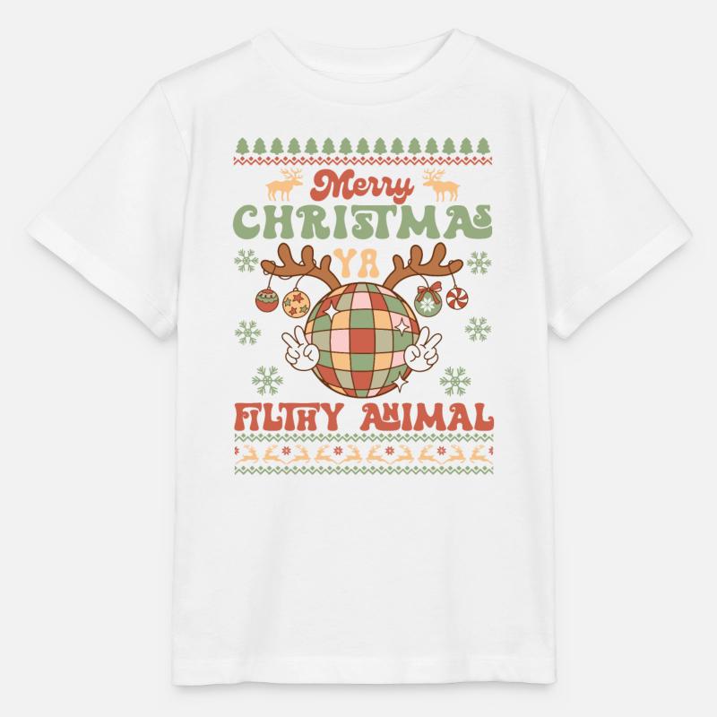 Hässlicher Weihnachtspullover - Stanley/Stella Kinder T-Shirt MINI CREATOR  - Weiß