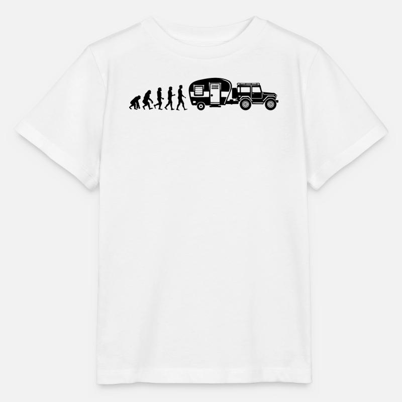 Camping Wanderer Wohnwagen Campen Camper - Stanley/Stella Kinder T-Shirt MINI CREATOR - Weiß