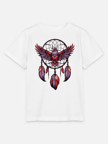Traumfänger mit Vogel - Stanley/Stella Kinder T-Shirt MINI CREATOR - Weiß