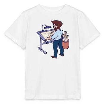 Projektmanager Architekt Job Vorgesetzter Karriere - Stanley/Stella Kinder T-Shirt MINI CREATOR  - Weiß - Vorne - Maike (125cm)
