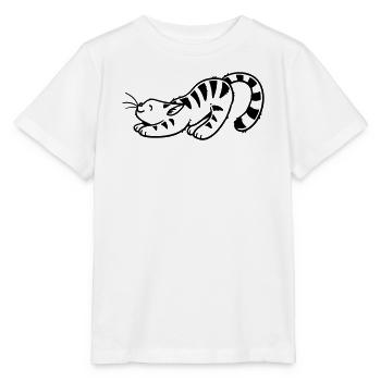 Cartoon Kitten - Stanley/Stella Kinder T-Shirt MINI CREATOR  - Weiß - Vorne - Maike (125cm)