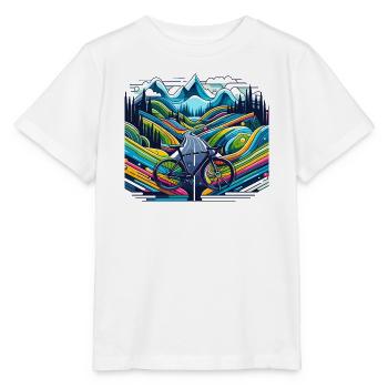 Road, Road, Mountain - Stanley/Stella MINI CREATOR Kids’ T-Shirt - white - Front - Maike (125cm)