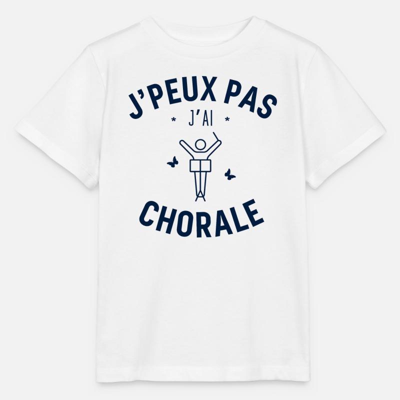 J'peux pas j'ai Chorale - T-shirt bio MINI CREATOR Stanley/Stella Enfant - blanc