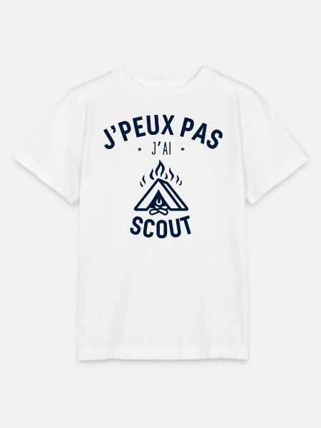 J peux pas j ai Scout - T-shirt bio MINI CREATOR Stanley/Stella Enfant - blanc