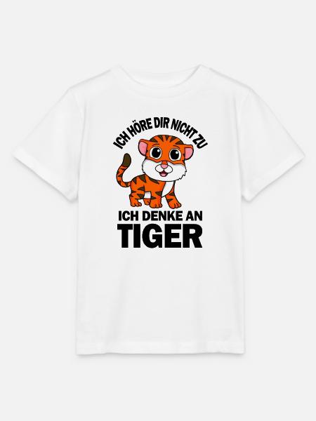 Tier Tiger - Stanley/Stella Kinder T-Shirt MINI CREATOR  - Weiß