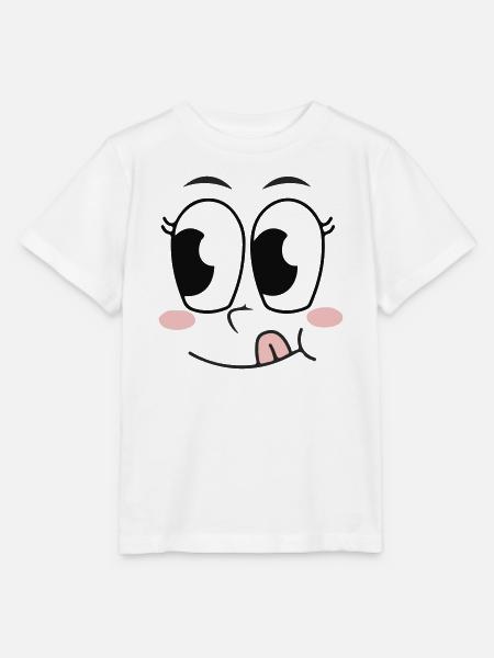 Gesicht - Stanley/Stella Kinder T-Shirt MINI CREATOR - Weiß
