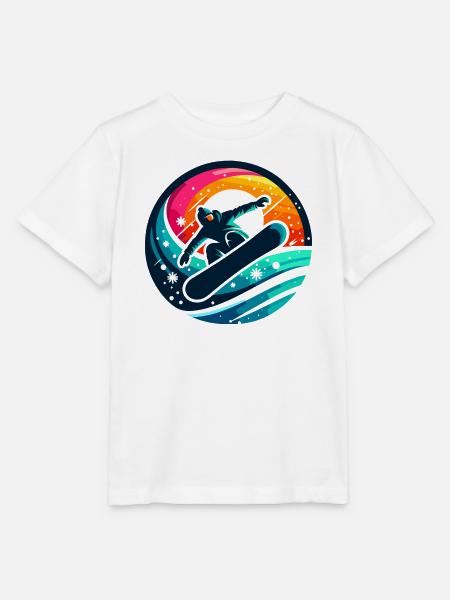 Vibrationen der Snowboard-Evolution - Stanley/Stella Kinder T-Shirt MINI CREATOR  - Weiß