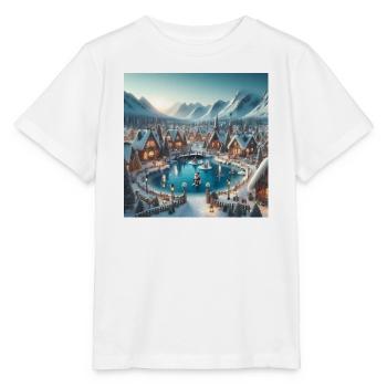 Skandinavisches Weihnachtsdorf - Stanley/Stella Kinder T-Shirt MINI CREATOR  - Weiß - Vorne - Maike (125cm)