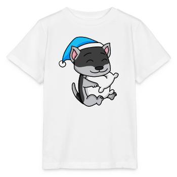 Siberian Husky Sleeping Fatigue Dog - Stanley/Stella MINI CREATOR Kids’ T-Shirt - white - Front - Maike (125cm)