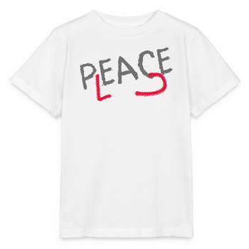 PLEASE PEACE - Stanley/Stella Kinder T-Shirt MINI CREATOR  - Weiß - Vorne - Maike (125cm)
