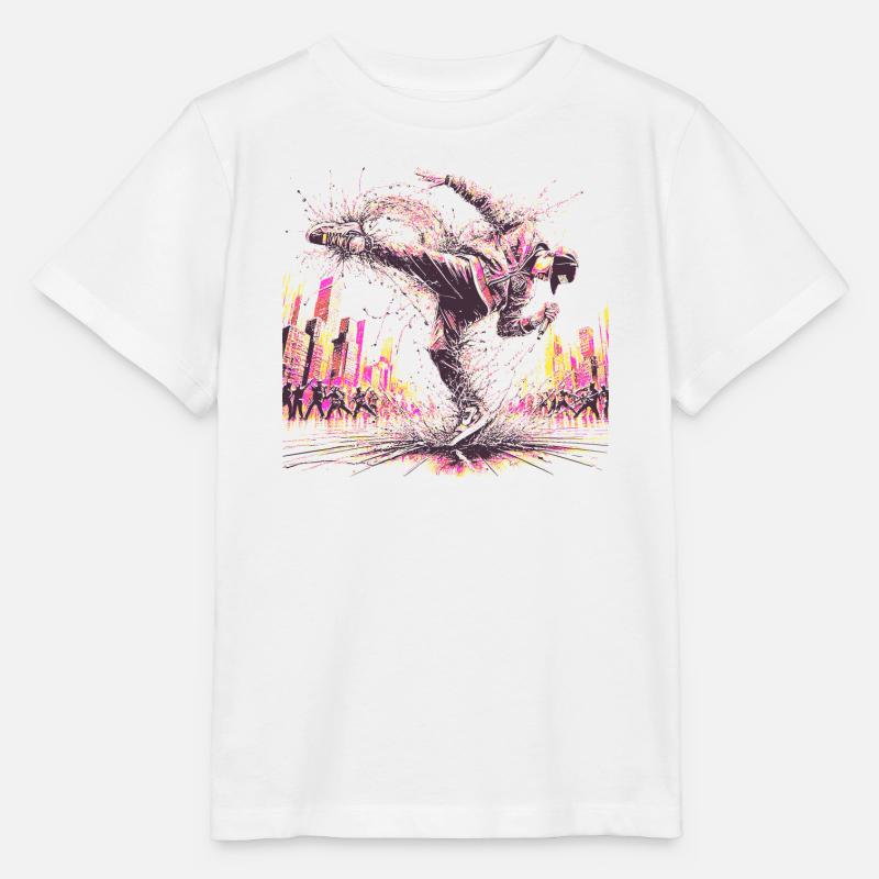 BREAKDANCE - Stanley/Stella Kinder T-Shirt MINI CREATOR  - Weiß