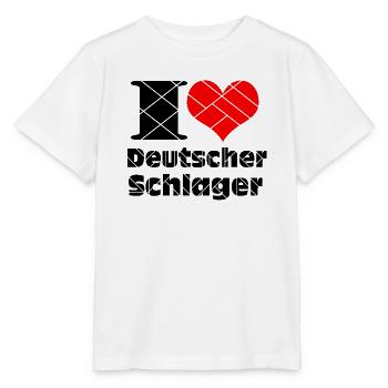 Schlager Party , Schlager Musik , I Love Schlager - Stanley/Stella Kinder T-Shirt MINI CREATOR  - Weiß - Vorne - Maike (125cm)