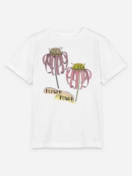 Echinacea, Sonnenhut - Stanley/Stella Kinder T-Shirt MINI CREATOR  - Weiß
