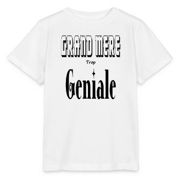 Grand Mère Trop Géniale Mamie - T-shirt bio MINI CREATOR Stanley/Stella Enfant - blanc - Devant - Maike (125cm)