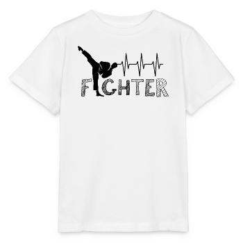 Puls Kick Kampfsport Karate Kickboxen Symbol Team - Stanley/Stella Kinder T-Shirt MINI CREATOR  - Weiß - Vorne - Maike (125cm)