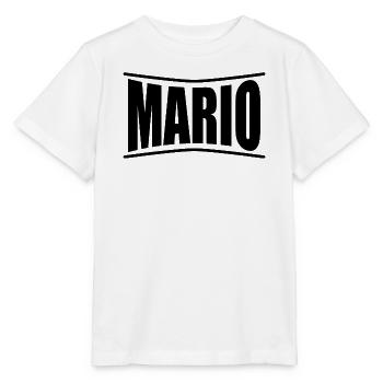 t-shirt Mario t-shirt idée cadeau - T-shirt bio MINI CREATOR Stanley/Stella Enfant - blanc - Devant - Maike (125cm)