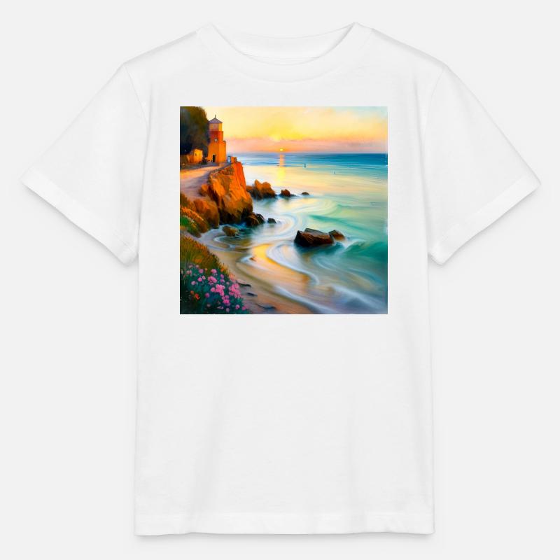 Impressionism Bay - Stanley/Stella MINI CREATOR Kids’ T-Shirt - white