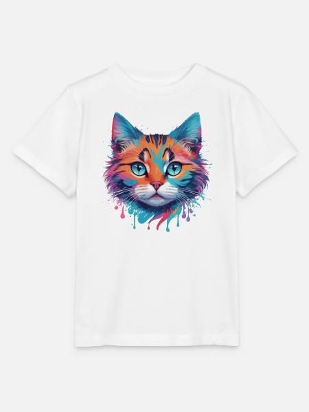 Niedliche Katze - Stanley/Stella Kinder T-Shirt MINI CREATOR - Weiß