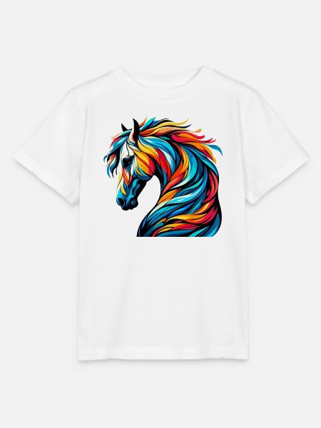 Pferd - Stanley/Stella Kinder T-Shirt MINI CREATOR - Weiß