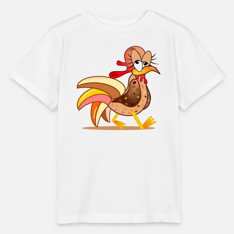 POULAILLER POULETS BANDE DESSINÉE - T-shirt bio MINI CREATOR Stanley/Stella Enfant - blanc