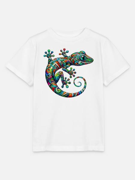 Gecko - Stanley/Stella Kinder T-Shirt MINI CREATOR - Weiß