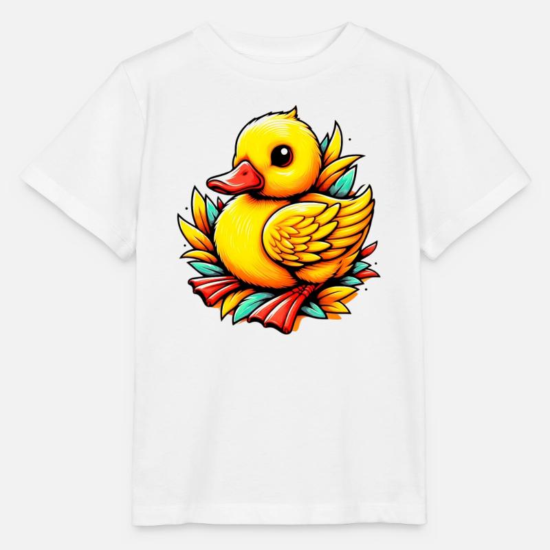 Caneton Canard Canard - T-shirt bio MINI CREATOR Stanley/Stella Enfant - blanc