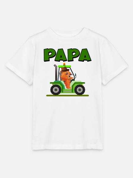 Bauer Vater Traktor - Stanley/Stella Kinder T-Shirt MINI CREATOR - Weiß