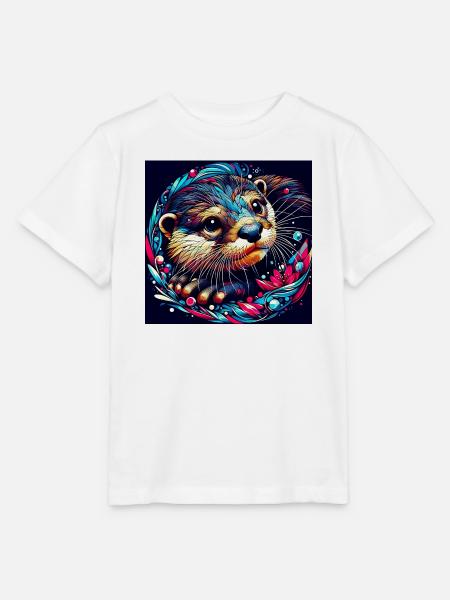 Otter - Stanley/Stella Kinder T-Shirt MINI CREATOR  - Weiß