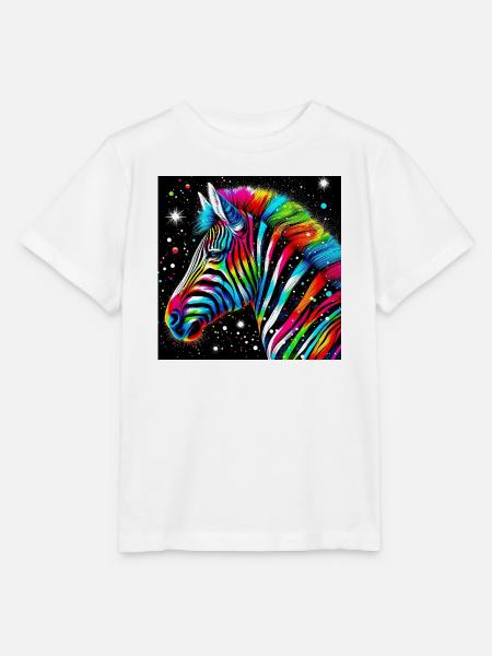 Zebra - Stanley/Stella Kinder T-Shirt MINI CREATOR  - Weiß