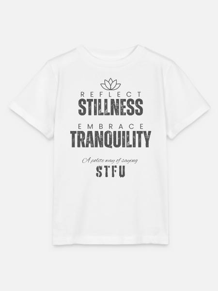 Stille reflektieren Ruhe umarmen - Stanley/Stella Kinder T-Shirt MINI CREATOR - Weiß